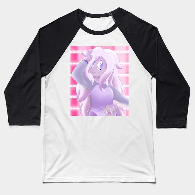 Rainbow Quartz Baseball T-Shirt by kazenishi